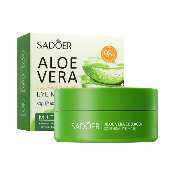 gcdat Aloe Vera Eye Masks, Under Eye Patches for Dark Circles and Puffiness 60PCS, Anti-Aging Eye Patch Treatment Masks, Hydrating Eye Mask Skincare, Eye Gel Pads for Eye