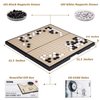 AMEROUS 11 Inches Magnetic Go Game Set (19 x 19), Travel Foldable Board Game Set with Magnetic Plastic Stones & Go Game Rules for Beginner, Kids, Adults （Weiqi）