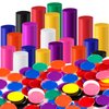 Coopay 1000 Pieces 1 Inch Bingo Chips Bulk, 10 Colors Bingo Markers for Math Practice, Plastic Learning Counters Disks Counting Discs, Poker Chips Game Tokens Kids Reward