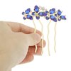 VOCOSTE Decorative Hair Combs, Rhinestone Butterfly Hair Comb, Stylish Bridal Side Comb, Hair Combs Accessories for Elegant Styling, Blue