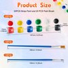 Awineye Mini Acrylic Paint Set 10 Pack,Paint for Kids,12 Colors Kids Painting Set,Acrylic Paint Strips for Kids&Adults