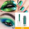 AMY'S DIARY Duochrome MultiChrome Chameleon Liquid Metallic Eyeshadow, High-Impact Multi-Dimensional Finish,Green Silky Smooth and High Pigment Holographic Glitter Eyeshadow Makeup (#03)