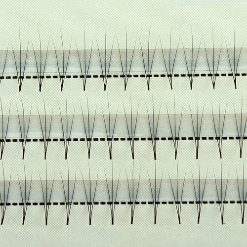 Scala Thickness 0.1mm C Curl 3 Root 90PCS Individual Lashes Black False Eyelash Natural Long Cluster Extension Makeup Beauty Health Makeup Fake Eyelashes (10mm)