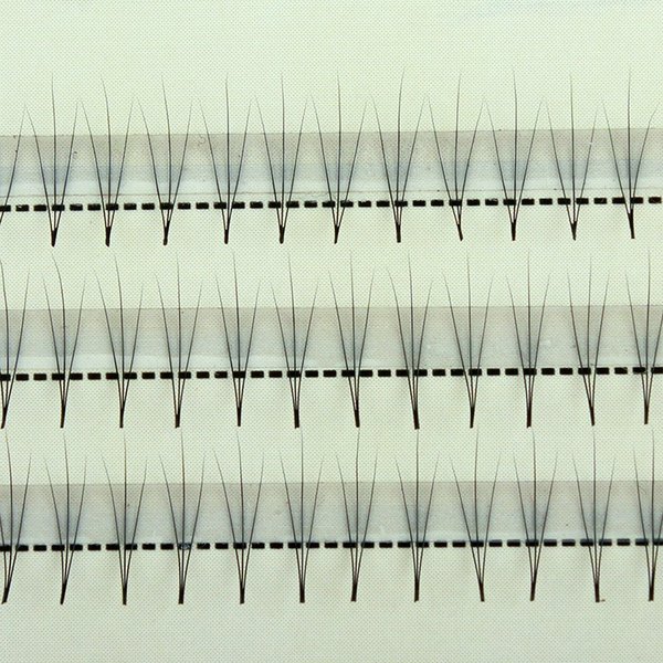 Scala Thickness 0.1mm C Curl 3 Root 90PCS Individual Lashes Black False Eyelash Natural Long Cluster Extension Makeup Beauty Health Makeup Fake Eyelashes (10mm)