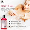 Rose Garden Bubble Bath by Nabila K - Essential Oils with Natural Ingredients for Sensitive Skin, Tear-Free, Gentle, Moisturizing - Luxury for Women & Men, 8 oz