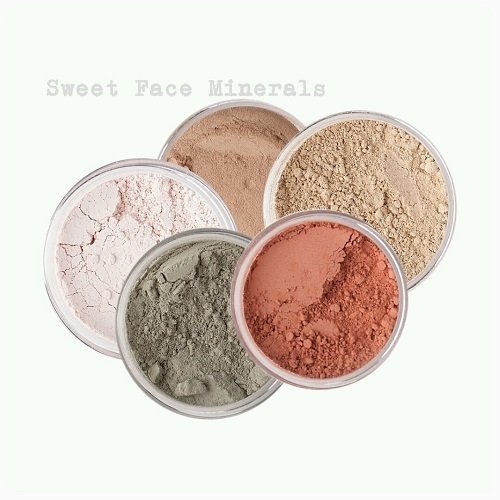 5pc KIT Mineral Makeup Bare Face Set Full Coverage Concealer Blush Foundation Illuminating Powder (Warm (most popular))