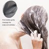 2pcs Scalp Massager Shampoo Brush for Dandruff Removal and Hair Growth, Shower Washing Hair Scrub Brush Tool for Women Men Pet (Black & Grey)
