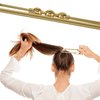 Bracelet Hair Ties Decorative Gold, Pretty High Ponytail Holder Cute Elastic Ponytail Jewelry Luxury Scrunchies Khaqi