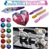 Resin Mold Kit for Beginners - 125pcs with Sphere, Pyramid, Earring Necklace Molds and Epoxy Resin Supplies/Resin Ink/Dried Flowers for Epoxy Resin Making