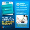 PhysioNatural Ice Pack for Knee Pain Relief, Reusable Gel Ice Wrap for Leg Injuries, Swelling, Knee Replacement Surgery, Cold Compress Therapy for Arthritis, Meniscus Tear and ACL