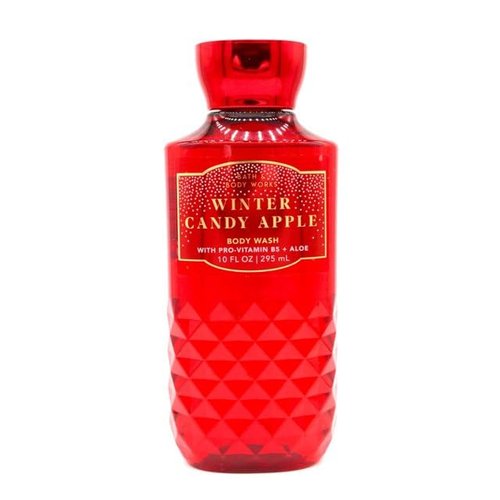 Winter Candy Apple Shower Gel Body Wash, 10 FL oz, with Pro-Vitamin B5, Aloe