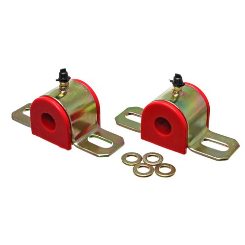 Energy Suspension 9.5156R 3/4" Greasable Sway Bar Set , Red