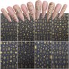 8Sheets Gold Star Nail Sticker Decals- Metallic Nail Supplies 3D Self-Adhesive Sun Stars Moon Starlight Planets Snake Nail Design Nail Art Stickers for Women Acrylic Nails Decoration Accessories Craft