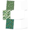 The Best Card Company - 10 Bulk All Occasion Note Cards (4 x 5.12 Inch) - Blank Assorted Cards Set, Nature Plants and Gardens - Tropicanopy M6483OCB