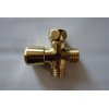 Brass Shower Head Diverter Valve - Polished Brass