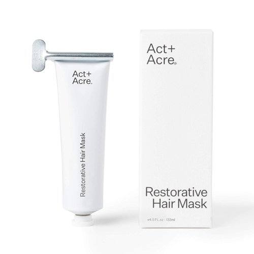 Act+Acre Restorative Conditioning Hair Mask - Cold Processed Hair Treatment for Hydrating Dry and...