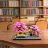 TEXXXIAN Cherry Blossom Micro Building Blocks Set, Japanese Creative Mini Bricks Model Flower Train Station Architecture for Adults and Kid Age of 14+ 3668PCS