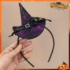 TMMEQ Halloween Headbands-Witch Hat Headband Spider Web Bow Headbands-Halloween witch Headband Design for Hair Decoration, 1 size