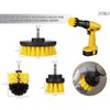 3Pcs Power Drill Brush Attachment - Grout Cleaner for Tile Floors Drill Brush Set Bathroom Cleaner for Pool Tile Tub Shower Scrubber for Cleaning - Kitchen Scrub Brush Car Wash Brush Drill Attachment