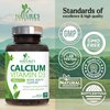 Calcium 1200 mg Plus Vitamin D3, Bone Health & Immune Support - Nature's Calcium Supplement with Extra Strength Vitamin D for Extra Strength Carbonate Absorption Dietary Supplement - 120 Tablets