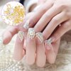 HINZIC 1 Box 3D Nail Art Pearls Mixed Sizes Mini Caviar Beads Gold Silver Rhinestones Charm Wedding Prom Nail Rivets Jewelry Make up Decoration for Women Girls