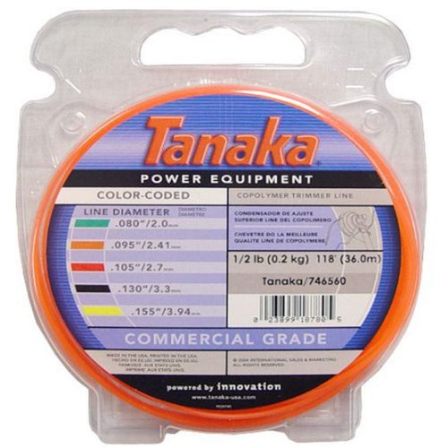 Tanaka Color-Coded Round String Trimmer Line 095-Inch x 143' 746560