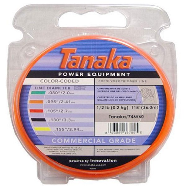 Tanaka Color-Coded Round String Trimmer Line 095-Inch x 143' 746560
