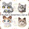 Scosloo Micro Mini Building Blocks Cat Series, Animals Model Toy Party Favors for Kids, Creative Building Blocks, Birthday Gift for Boy Girl Ages 6-12+ (Ragdoll)