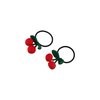 Leadigol Cute Hair Tie with Cherry for Girls, Korean Fashion Hair Rope Red Cherry Headdress Elastic Rubber Band Hair Rope Princess Hair Accessories for Women Girls Ponytail Holder
