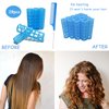 28PCS Plastic Hair Rollers Set 1.5cm/0.6in Heatless Hair Rollers Hair Curlers Snap on Rollers Self Grip Rollers Hairdressing Curlers Tools for DIY Hairdressing Hair Salon