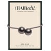 The Hair Edit Gunmetal Orb Duo Ponytail Holder Elastic