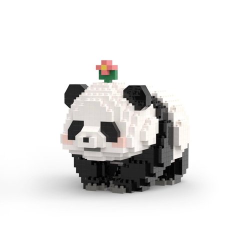 CoPlanaire Flower Panda Mini Building Blocks, 983 PCS Micro Animal Building Toy Bricks for Girls Boys and Adults