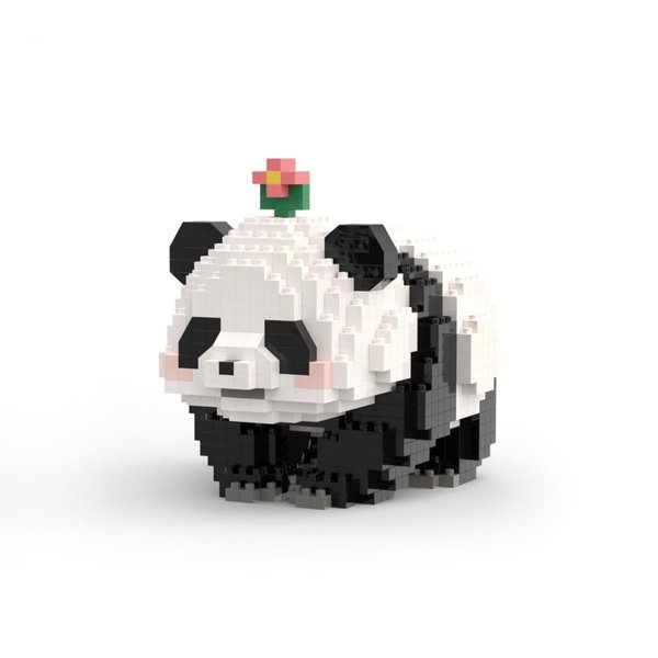 CoPlanaire Flower Panda Mini Building Blocks, 983 PCS Micro Animal Building Toy Bricks for Girls Boys and Adults