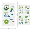 24 Sheets Golf Temporary Tattoos, Birthday Decorations Golf Party Favors