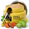 Gleamin Vitamin C Clay Mask for Dark Spots,10-Minutes Turmeric Clay Face Mask Skin Care, Deep Cleansing Pores - Facial Improves Uneven Tone, Post-Blemish, Visibly Brighten, Scarring & Texture - 2.5 Oz
