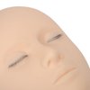 Lash Mannequin Head, 3 Layers Soft Silicone High Simulation Makeup Practice Head, Replaced Eyelids Mannequin Head for Salon Massage Training