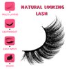 Giloner 7pairs Wispy Volume Lashes, 3d 18mm End Eye Elongated Mink Lashes，Fluffy Cross Multi Layered Dramatic Eyelashes That Look Like Extensions