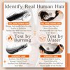 Full Shine Tape in Extensions Human Hair 18 Inch Blonde Hair Extensions Tape in Real Human Hair Color 16 Highlighted 22 Invisible Skin Weft Tape Hair Extensions 50g 20 Pcs Seamless Hair Extensions