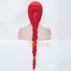 Aicos Long Red Braid Costume Wig for Cowgirl, 31 inches Cosplay Wig for Women Halloween Party