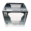Maxxima LED BR20 Bulbs - 50 Watt Equivalent Dimmable 7 Watt LED Warm White R20 600 Lumens, 3000K Light Bulb with E26 Base, Ideal for Track or Recessed Lighting - 4 Pack