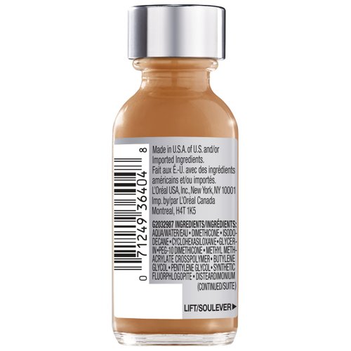 L'Oreal Paris Makeup True Match Super-Blendable Liquid Foundation, Spiced Latte W9, 1 Fl Oz,1 Count