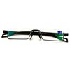 Featherweight Slim Half Rim Memory Flex Reading Glasses With Anti-reflective AR Coating (black, 1.75)