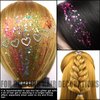Loikmiup Body Glitter Face Glitter Gel with Face Heart Star Stickers, 6 Colors Festival Makeup Glitter Hair Glitter Gel with Self Adhesive Heart Star Gems 15 Colors Rhinestones Gmes for Hair Face Body