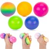 LOVESTOWN 5PCS Stress Relief Balls, Color Changing Stress Balls Sensory Stress Squeeze Balls for Kids Adults Classroom Prizes Party Favors