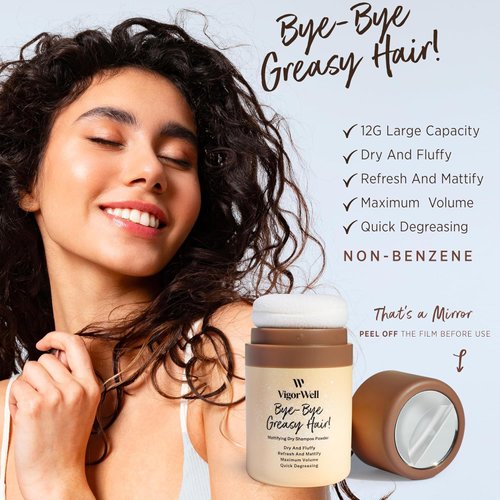 NOPUNZEL Dry Shampoo Powder, Dry Shampoo for Women, Powder Dry Shampoo, Dry Shampoo for Dark Hair, Travel Size Dry Shampoo, Non Aerosol Dry Shampoo, Natural Dry Shampoo Travel Size - 3 pack