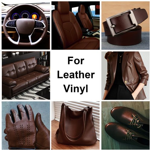 drtulz Leather Recoloring Balm, Dark Brown Leather Repair Kit for Furniture, Steering Wheel, Car Seat, Sofa, Purse - Repair Faded or Scratched Leather Vinyl, Leather Color Restorer Conditioner Polish