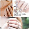 WOKOTO 20 Sheets 280 Pieces Marble Design Gel Nail Polish Strips for Women Gradient Nail Gel Stickers Wraps Gel Nail Stickers Full Nail Wraps Stick On Nails Polish Stickers Press On Nails