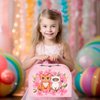 Lajeje Cat Tea Party Set for Little Girls - 49pcs Pretend Play Toy, Birthday Gift for Toddlers Ages 3 4 5 6 Year Old, Includes Kitten Tin Tea Set, Desserts, and Carrying Case, Cat Design