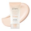 MAKE P:REM Glow Beige Tone Up Sun Cream, 1.69 Fl. Oz, 50ml, Skin Tone/Texture/Glow Care, Skin Tone Correction