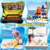 Honoson 48 Pcs Summer Beach Rubber Duckies Bulk Mini Rubber Duck Bath Toys Float Bathtub Ducky Cute Squeaky Rubber Ducky for Classroom Carnival Summer Birthday Baby Shower Party Favor